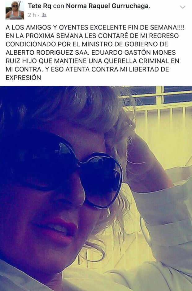 Facebook de Norma Raquel Gurruchaga