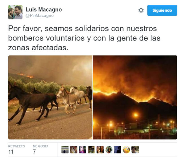 Tweet de Luis Macagno
