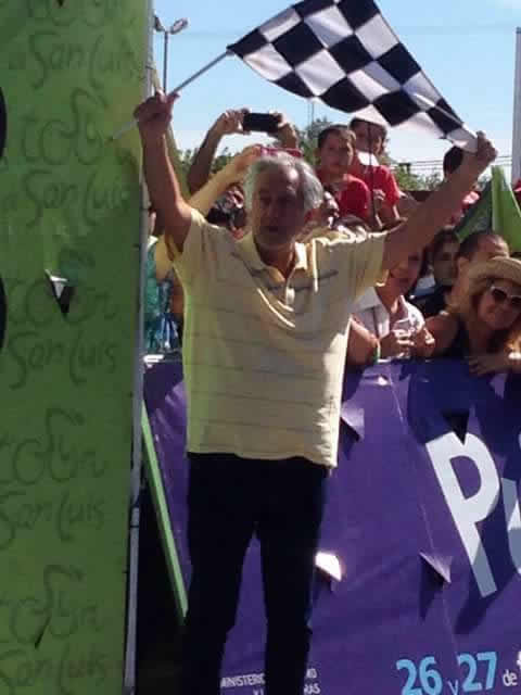 Gobernadro de San Luis, Alberto Rodríguez Saá en su ultimo Tour de San Luis